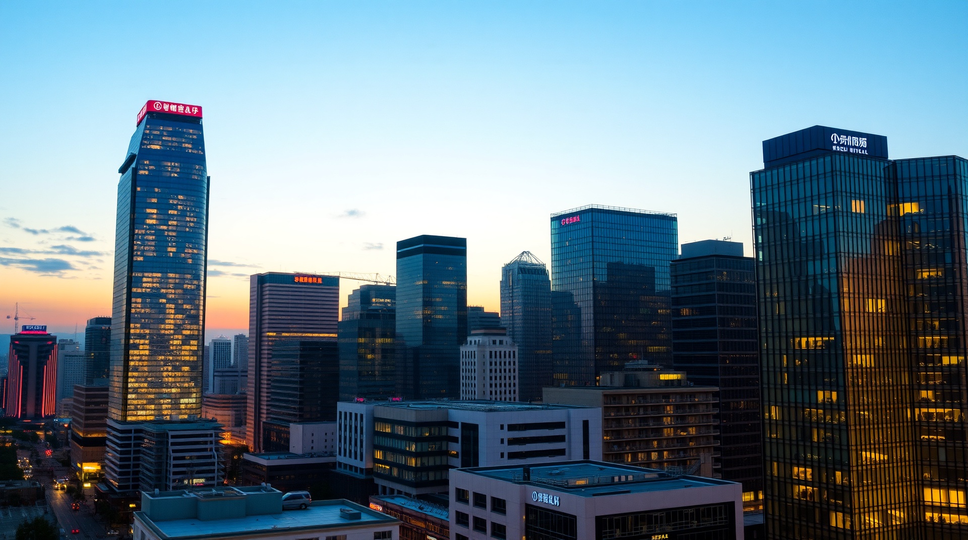 Gangnam district skyline at dusk — Seoul's world capital of cosmetic surgery